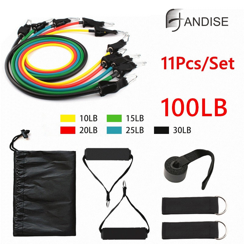 Resistance Bands Set with Door Anchor & Ankle Straps